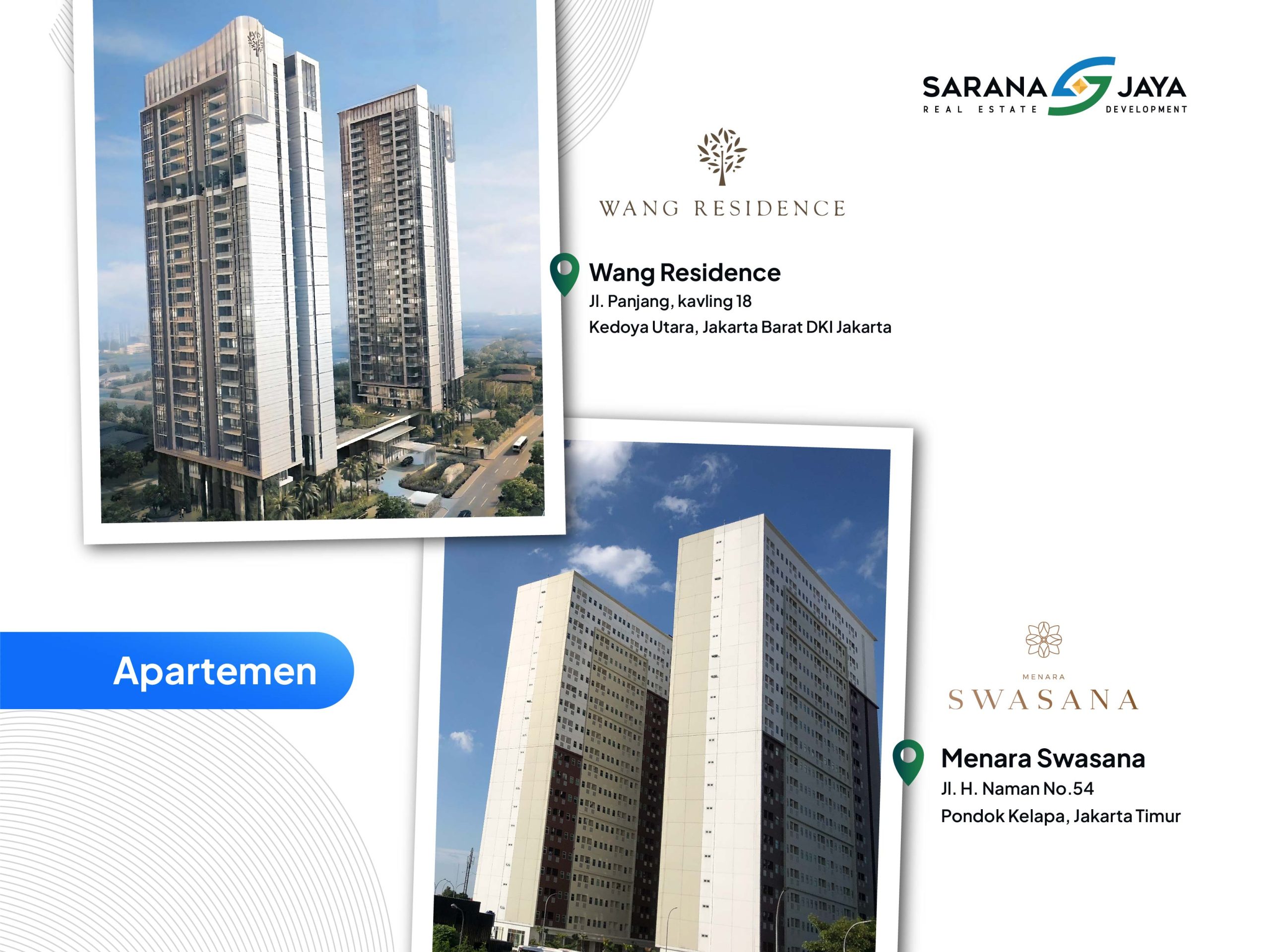 Landing page Jual Apartemen Dan Sewa Apartemen Sarana Jaya Property