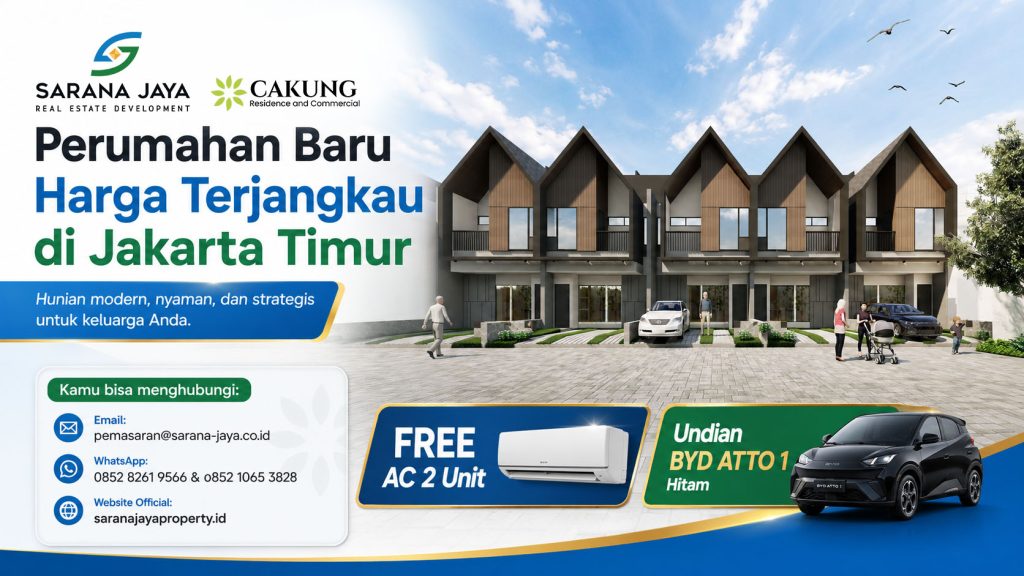 Perumahan Baru Harga Terjangkau di Jakarta Timur
