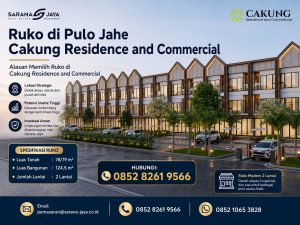 Ruko di Pulo Jahe Cakung Residence