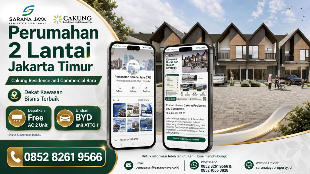 Perumahan 2 Lantai Jakarta Timur Baru