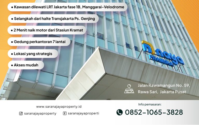 Sewa Gedung di Jalan Pramuka