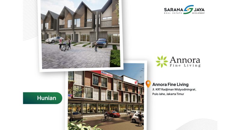 Rumah Hunian 3 Kamar diJual Annora Fine Living Lokasi Pulo Jahe Buaran Murah