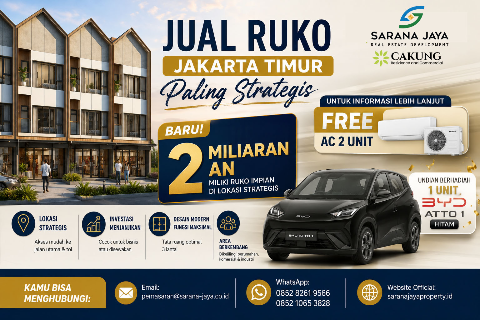 Jual Ruko Jakarta Timur Paling Strategis di Cakung