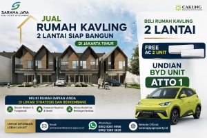 Jual Rumah Kavling 2 Lantai Siap Bangun di Jakarta Timur