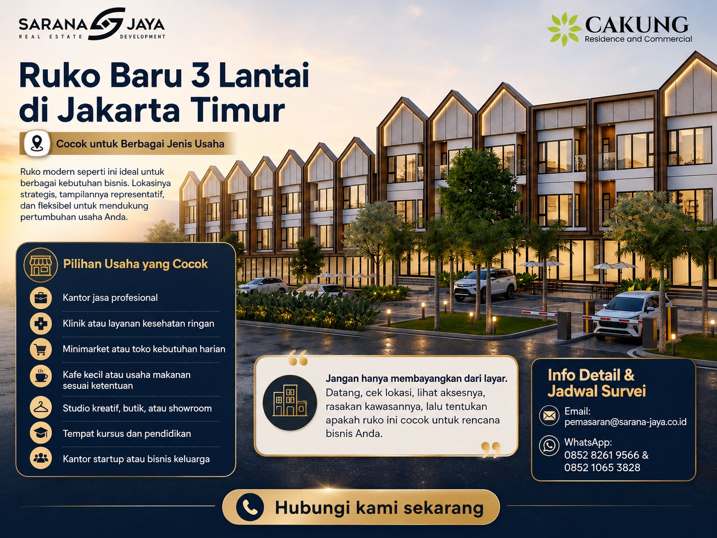 Jual Ruko Baru Dengan Harga Terbaik 2026 di Jakarta Timur 3 Lantai