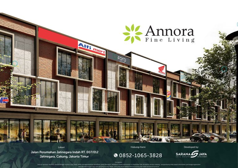 Ruko Jakarta Timur 3 Lantai Murah Lokasi Sangat Strategis Dekat Pusat Bisnis Serta Dekat Akses Pintu TOL JORR