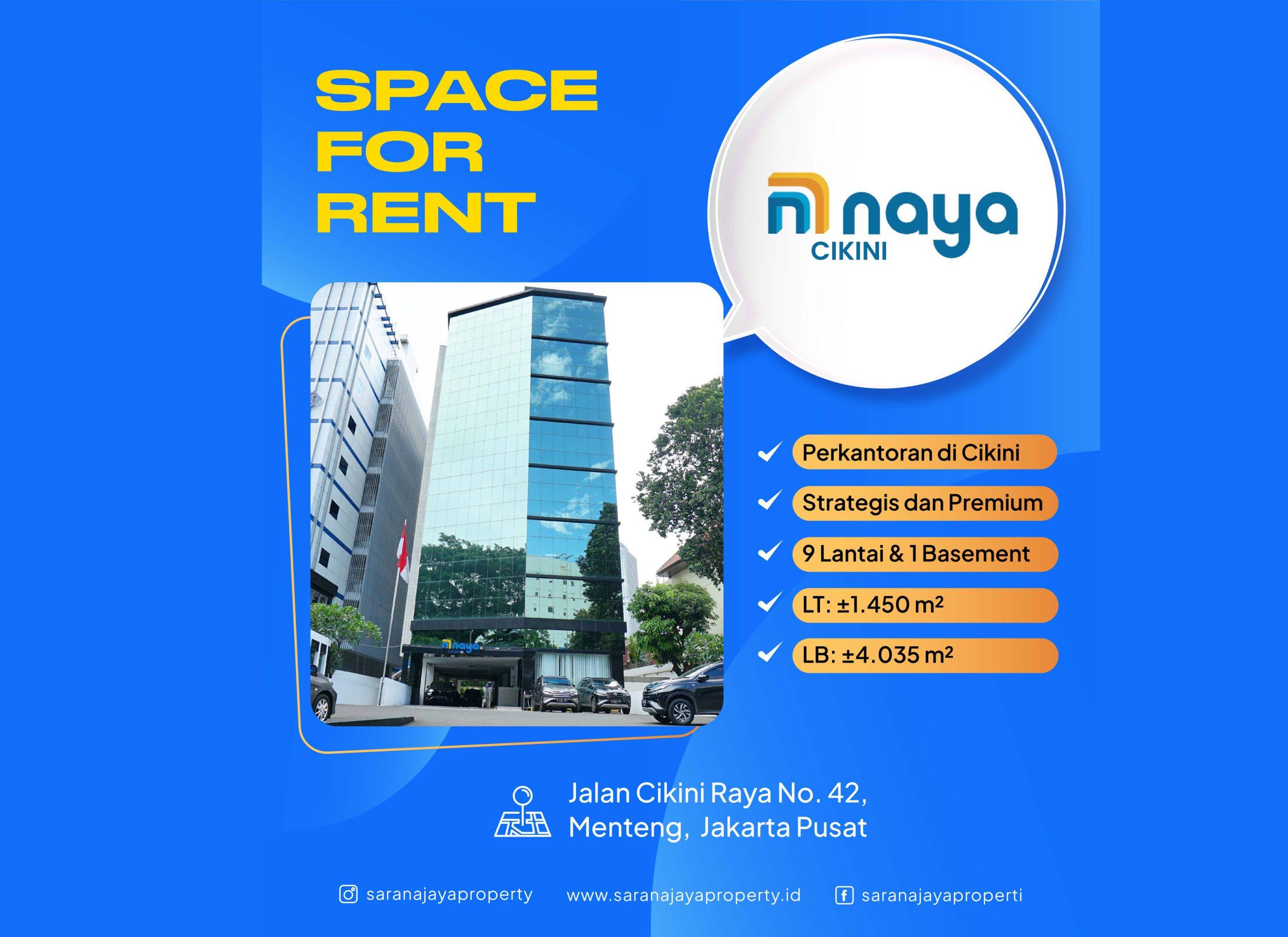 Disewakan Gedung di Jalan Raya Cikini Disewakan Gedung di Jalan Raya Cikini