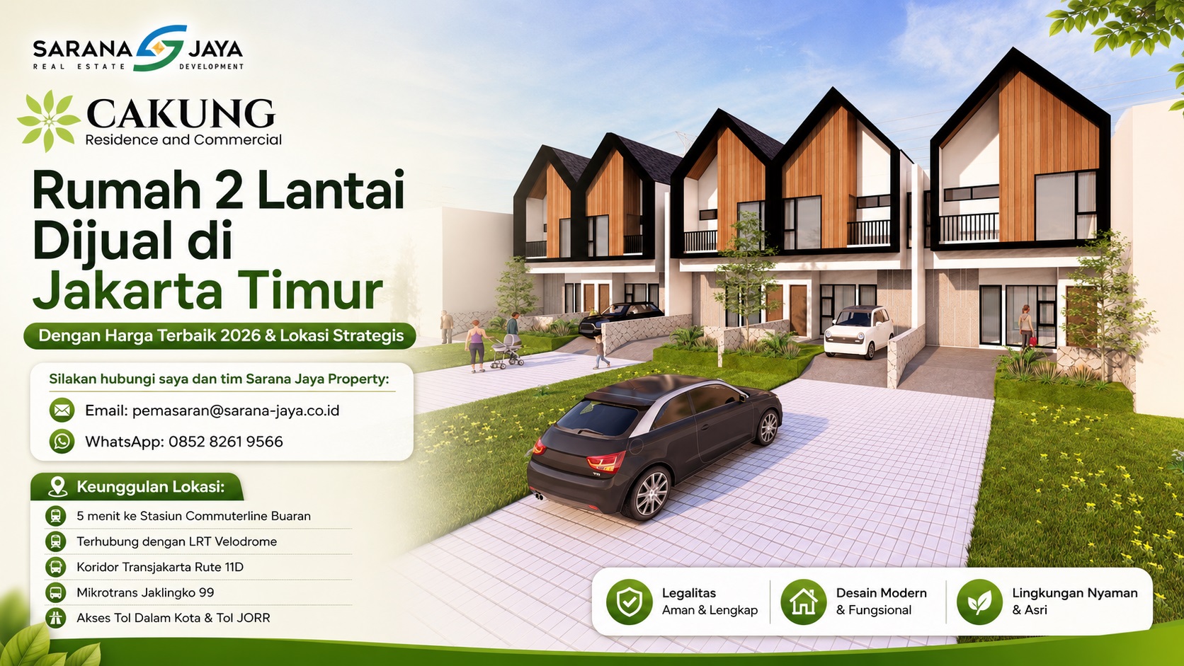 Rumah 2 Lantai Dijual di Jakarta Timur