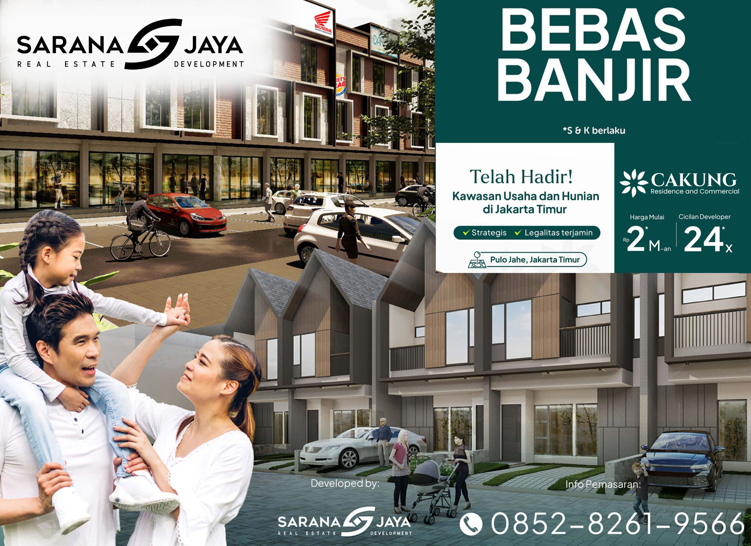 DiJual Hunian Jakarta Timur 2 Lantai Cakung Residence and Commercial