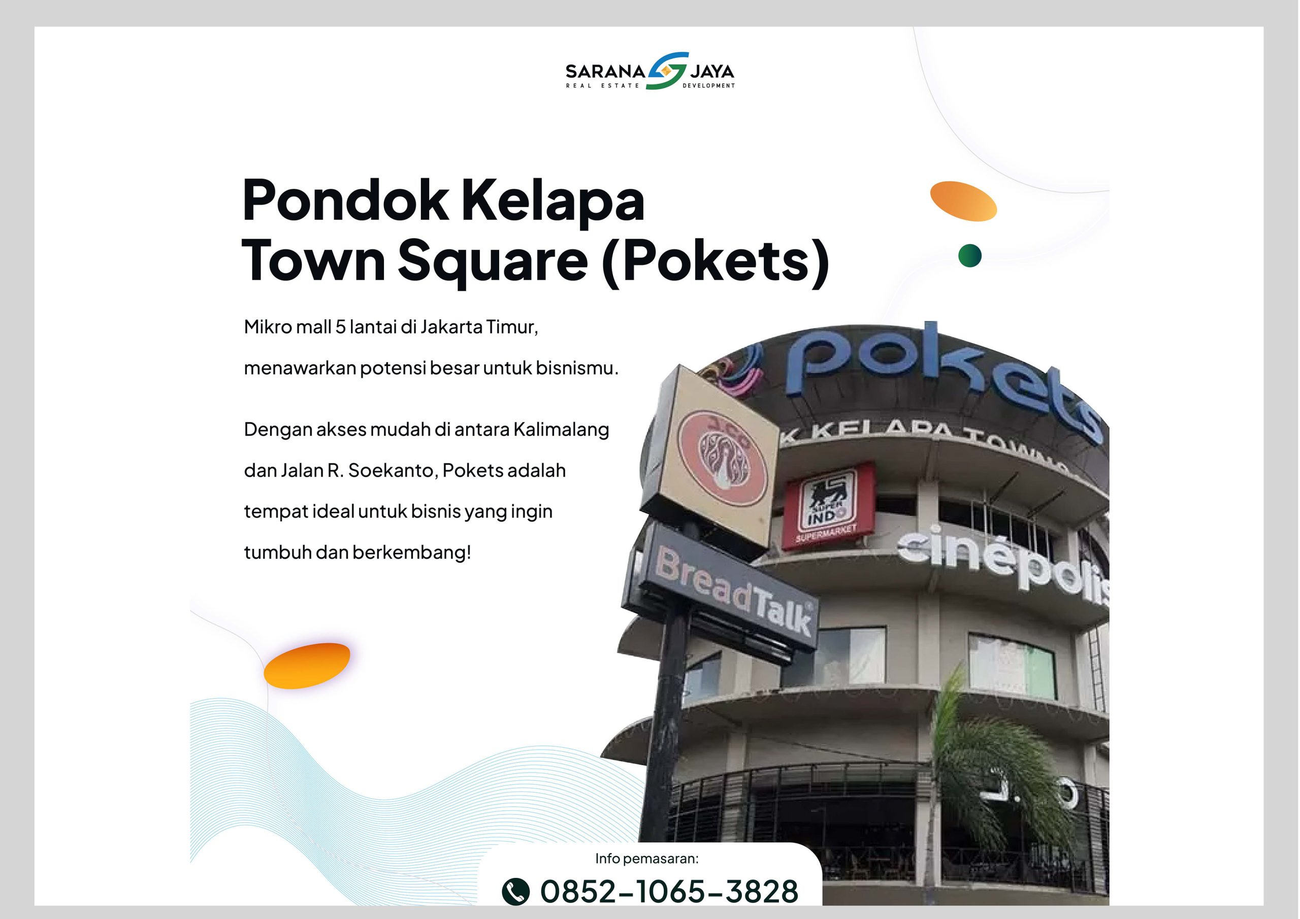 Ruang Usaha Disewakan di Jakarta Timur