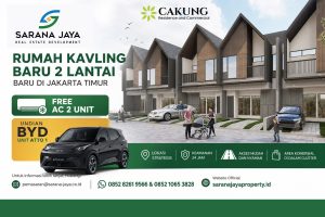 Dijual Rumah Kavling Baru 2 Lantai Baru di Jakarta Timur