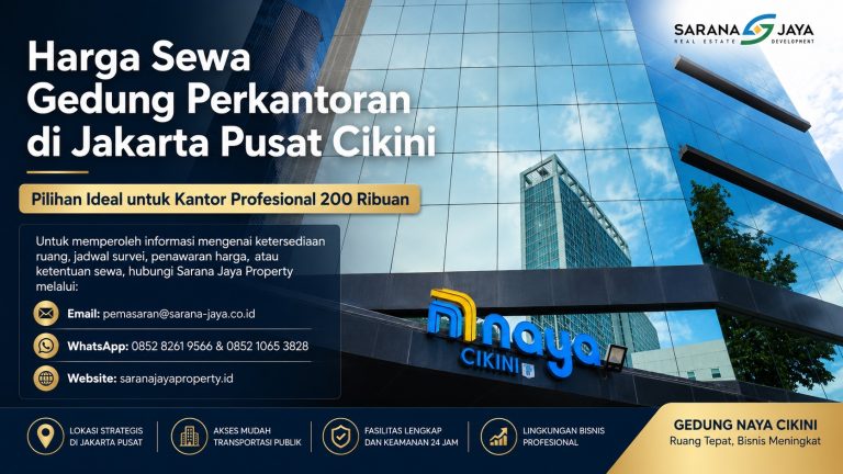 Harga Sewa Gedung Perkantoran di Jakarta Pusat Cikini