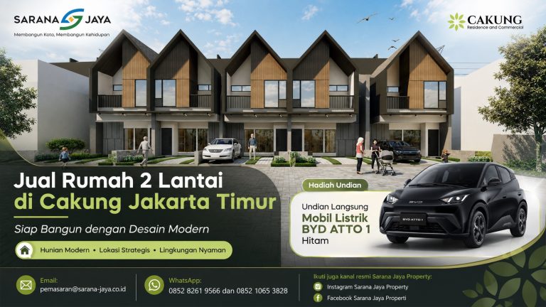 Jual Rumah 2 Lantai di Cakung Jakarta Timur