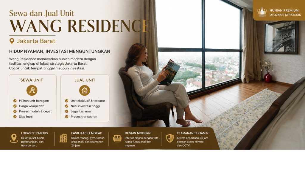 wang residence sewa dan jual