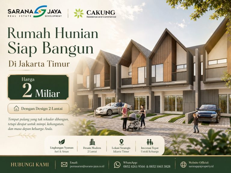 Rumah Hunian Siap Bangun Jakarta Timur