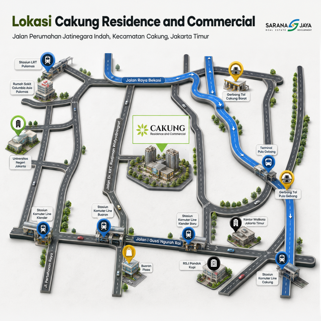peta cakung residence and commercial