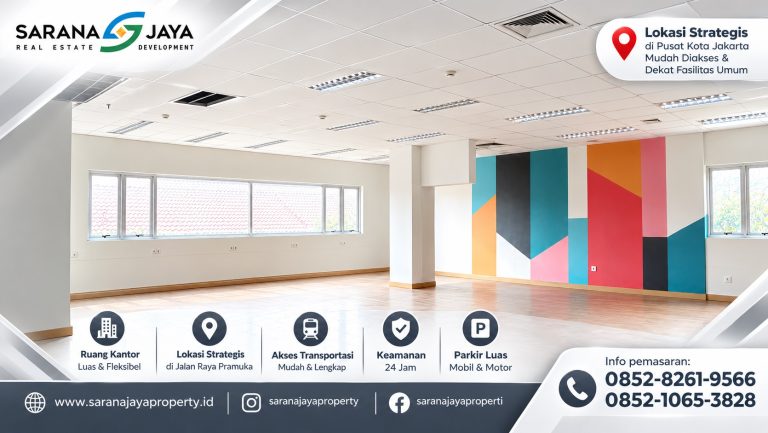Disewakan Gedung di Jakarta Pusat di Jalan Raya Pramuka